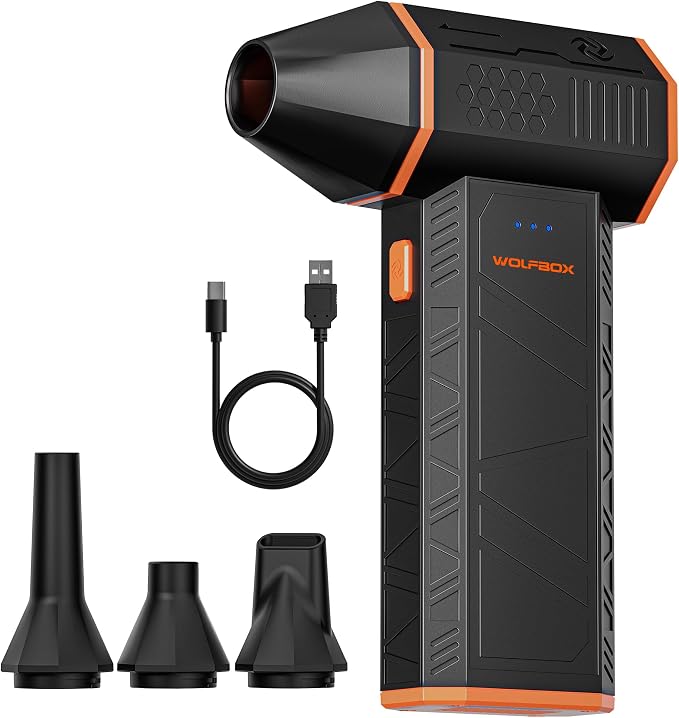 MegaFlow 50 Compressed Air Duster, 110,000 RPM, 3-Gear Adjustable
