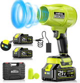 Cordless Leaf Blower with 2 x 4.0Ah Batteries, 650CFM Turbo Jet Blower with Brushless Motor