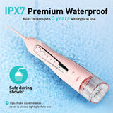 COSLUS ADA Accepted C20 Water Dental Flosser Pick, Professional Set Pink