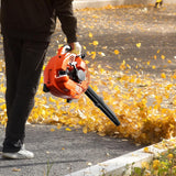 28CC Gas Leaf Blower, 495 CFM 200 MPH Handheld Leaf Blower with Variable Speed