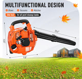 28CC Gas Leaf Blower, 495 CFM 200 MPH Handheld Leaf Blower with Variable Speed